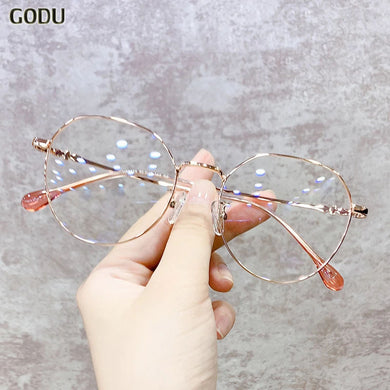 Vintage Prescription Eyeglasses Round Glasses Frame Men Women Frame Myopia Optical SpectacClear Frame Ocules blue light Eyewear