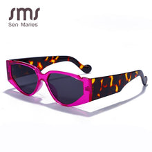 Load image into Gallery viewer, Vintage Punk Cat Eye Sunglasses Women 2023  Square Sunglasses Men Retro Red Leopard Steampunk Glasses Shades UV400