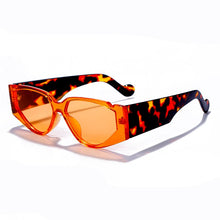 Load image into Gallery viewer, Vintage Punk Cat Eye Sunglasses Women 2023  Square Sunglasses Men Retro Red Leopard Steampunk Glasses Shades UV400