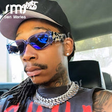 Load image into Gallery viewer, Vintage Punk Cat Eye Sunglasses Women 2023  Square Sunglasses Men Retro Red Leopard Steampunk Glasses Shades UV400