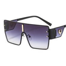 Load image into Gallery viewer, Vintage Punk Oversized Sunglasses Men'S Designer Driving Glasses Women'S  Retro Square Metal Frame UV400 Eyewear