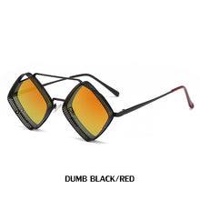 Load image into Gallery viewer, Vintage Punk Rhombus Hollow Sunglasses Men 2023  Sun Glasses Women  Brand Designer Eyewear UV400