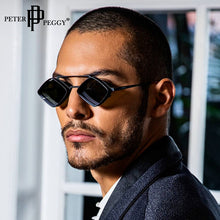 Load image into Gallery viewer, Vintage Punk Rhombus Hollow Sunglasses Men 2023  Sun Glasses Women  Brand Designer Eyewear UV400