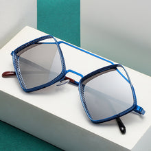 Load image into Gallery viewer, Vintage Punk Rhombus Hollow Sunglasses Men 2023  Sun Glasses Women  Brand Designer Eyewear UV400