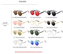 Load image into Gallery viewer, Vintage Punk Style Sunglasses Men Retro Round Metal Frame  Women Sun Glasses  Eyewear Gafas sol mujer UV400