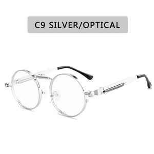 Vintage Punk Style Sunglasses Men Retro Round Metal Frame  Women Sun Glasses  Eyewear Gafas sol mujer UV400