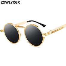 Load image into Gallery viewer, Vintage Punk Style Sunglasses Men Retro Round Metal Frame  Women Sun Glasses  Eyewear Gafas sol mujer UV400