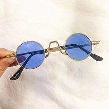 Load image into Gallery viewer, Vintage Punk Style Sunglasses with Chain Men Retro Round Metal Frame Women Sun Glasses Eyewear Gafas Sol Mujer UV400