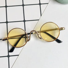Load image into Gallery viewer, Vintage Punk Style Sunglasses with Chain Men Retro Round Metal Frame Women Sun Glasses Eyewear Gafas Sol Mujer UV400