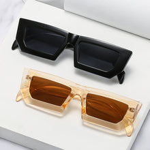Load image into Gallery viewer, Vintage Punk Sunglasses Small Rectangle Eye Wear Brand Designer Gradient Irregular Glasses Wear Unisex