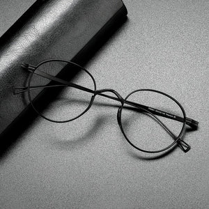 Vintage Pure Titanium Eyeglasses Frame Men Round Prescription Optical Glasses Frame Women 2022  Myopia  Eyewear Male