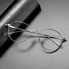 Load image into Gallery viewer, Vintage Pure Titanium Eyeglasses Frame Men Round Prescription Optical Glasses Frame Women 2022  Myopia  Eyewear Male