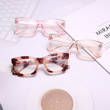 Load image into Gallery viewer, Vintage Rectangle Glasses Women Leopard Frames Anti Blue Light Computer Glasses Prescription Round Myopia eyeglasses