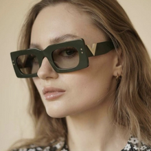 Load image into Gallery viewer, Vintage Rectangle Green Gradient Sunglasses For Women Orange Eyewear UV400 Sun Glasses Men Square Shades Gafas De Sol