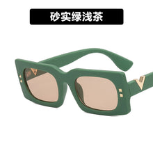Load image into Gallery viewer, Vintage Rectangle Green Gradient Sunglasses For Women Orange Eyewear UV400 Sun Glasses Men Square Shades Gafas De Sol
