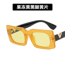 Load image into Gallery viewer, Vintage Rectangle Green Gradient Sunglasses For Women Orange Eyewear UV400 Sun Glasses Men Square Shades Gafas De Sol