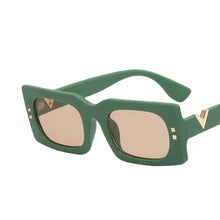 Load image into Gallery viewer, Vintage Rectangle Green Gradient Sunglasses For Women Orange Eyewear UV400 Sun Glasses Men Square Shades Gafas De Sol
