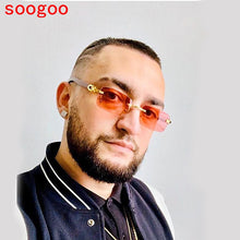 Load image into Gallery viewer, Vintage Rectangle Sunglasses 2022 Trendy Classic Retro Sun Glasses  Luxury Brand Designer Eyewear UV400 Lunettes
