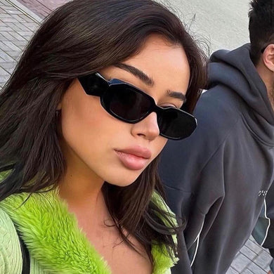 Vintage Rectangle Sunglasses For Women Men Design Retro Sun Glasses Female Lady Eyeglass Cat Eye Casual Goggles