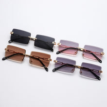Load image into Gallery viewer, Vintage Rectangle Sunglasses Women Brand Designer Rectangular Sun Glasses Men UV400 Driving Shades Retro Frameless Eyewear