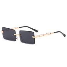 Load image into Gallery viewer, Vintage Rectangle Sunglasses Women Brand Designer Rectangular Sun Glasses Men UV400 Driving Shades Retro Frameless Eyewear