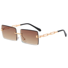 Load image into Gallery viewer, Vintage Rectangle Sunglasses Women Brand Designer Rectangular Sun Glasses Men UV400 Driving Shades Retro Frameless Eyewear