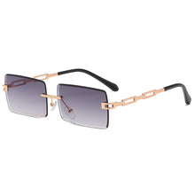 Load image into Gallery viewer, Vintage Rectangle Sunglasses Women Brand Designer Rectangular Sun Glasses Men UV400 Driving Shades Retro Frameless Eyewear