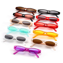 Load image into Gallery viewer, Vintage Rectangle Sunglasses Women Cat Eye Designer Ladies Small Frame Black Red Sun Glasses Brand Retro Skinny Eyewear