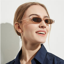 Load image into Gallery viewer, Vintage Rectangle Sunglasses Women Cat Eye Designer Ladies Small Frame Black Red Sun Glasses Brand Retro Skinny Eyewear
