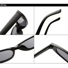 Load image into Gallery viewer, Vintage Rectangle Sunglasses Women Cat Eye Designer Ladies Small Frame Black Red Sun Glasses Brand Retro Skinny Eyewear