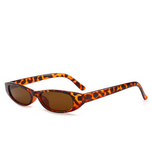 Load image into Gallery viewer, Vintage Rectangle Sunglasses Women Cat Eye Designer Ladies Small Frame Black Red Sun Glasses Brand Retro Skinny Eyewear
