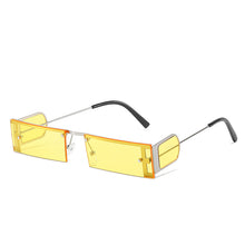 Load image into Gallery viewer, Vintage Rectangular Rivets Sunglasses 2023 Woemn Men Punk Rimless Sunglasses Lady  Brand Designer Eyewear UV400 De Soleil