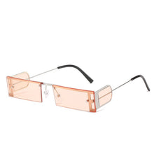 Load image into Gallery viewer, Vintage Rectangular Rivets Sunglasses 2023 Woemn Men Punk Rimless Sunglasses Lady  Brand Designer Eyewear UV400 De Soleil