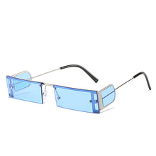 Load image into Gallery viewer, Vintage Rectangular Rivets Sunglasses 2023 Woemn Men Punk Rimless Sunglasses Lady  Brand Designer Eyewear UV400 De Soleil