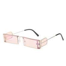 Load image into Gallery viewer, Vintage Rectangular Rivets Sunglasses 2023 Woemn Men Punk Rimless Sunglasses Lady  Brand Designer Eyewear UV400 De Soleil