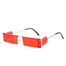 Load image into Gallery viewer, Vintage Rectangular Rivets Sunglasses 2023 Woemn Men Punk Rimless Sunglasses Lady  Brand Designer Eyewear UV400 De Soleil