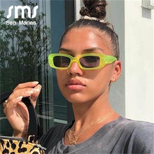 Carica l'immagine nel visualizzatore di Gallery, Vintage Rectangular Sunglasses Men Black Leopard Summer Male Sun Glasses For women Square Glasses Female Small Sunglasses UV400