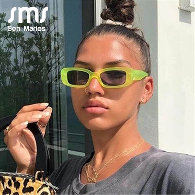 Vintage Rectangular Sunglasses Men Black Leopard Summer Male Sun Glasses For women Square Glasses Female Small Sunglasses UV400