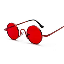 Load image into Gallery viewer, Vintage Red Round Sunglasses Women Men Fashion Brand Designer Sun Glasses Female Male Retro Small Frame Circle Hip Hop Oculos