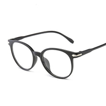 Load image into Gallery viewer, Vintage Retro Metal Frame Clear Lens Optical Glasses Harry Eyewear Eyeglasses Black Small Cat Eye Circle Eye Glasses