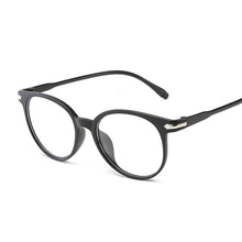 Load image into Gallery viewer, Vintage Retro Metal Frame Clear Lens Optical Glasses Harry Eyewear Eyeglasses Black Small Cat Eye Circle Eye Glasses