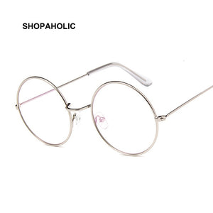 Vintage Retro Metal Frame Clear Lens Optical Glasses  Harry Eyewear Eyeglasses Black Small Round Circle Eye Glasses