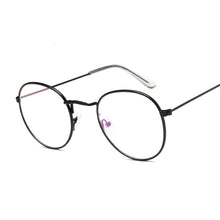 Load image into Gallery viewer, Vintage Retro Metal Frame Clear Lens Optical Glasses Harry Eyewear Eyeglasses Black Small Round Circle Eye Glasses