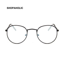 Load image into Gallery viewer, Vintage Retro Metal Frame Clear Lens Optical Glasses Harry Eyewear Eyeglasses Black Small Round Circle Eye Glasses