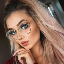 Load image into Gallery viewer, Vintage Retro Metal Frame Clear Lens Optical Glasses Harry Eyewear Eyeglasses Black Small Round Circle Eye Glasses