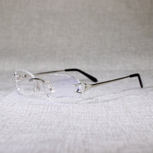 Load image into Gallery viewer, Vintage Rimless C Wire Sunglasses Men Eyewear Clear Glasses Women Oval Eyeglasses for Outdoor Metal Frame Oculos Gafas