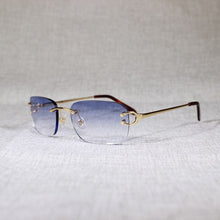 Load image into Gallery viewer, Vintage Rimless C Wire Sunglasses Men Eyewear Clear Glasses Women Oval Eyeglasses for Outdoor Metal Frame Oculos Gafas