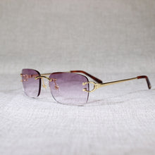 Load image into Gallery viewer, Vintage Rimless C Wire Sunglasses Men Eyewear Clear Glasses Women Oval Eyeglasses for Outdoor Metal Frame Oculos Gafas