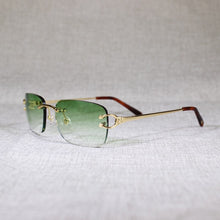 Load image into Gallery viewer, Vintage Rimless C Wire Sunglasses Men Eyewear Clear Glasses Women Oval Eyeglasses for Outdoor Metal Frame Oculos Gafas