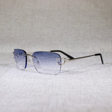 Load image into Gallery viewer, Vintage Rimless C Wire Sunglasses Men Eyewear Clear Glasses Women Oval Eyeglasses for Outdoor Metal Frame Oculos Gafas